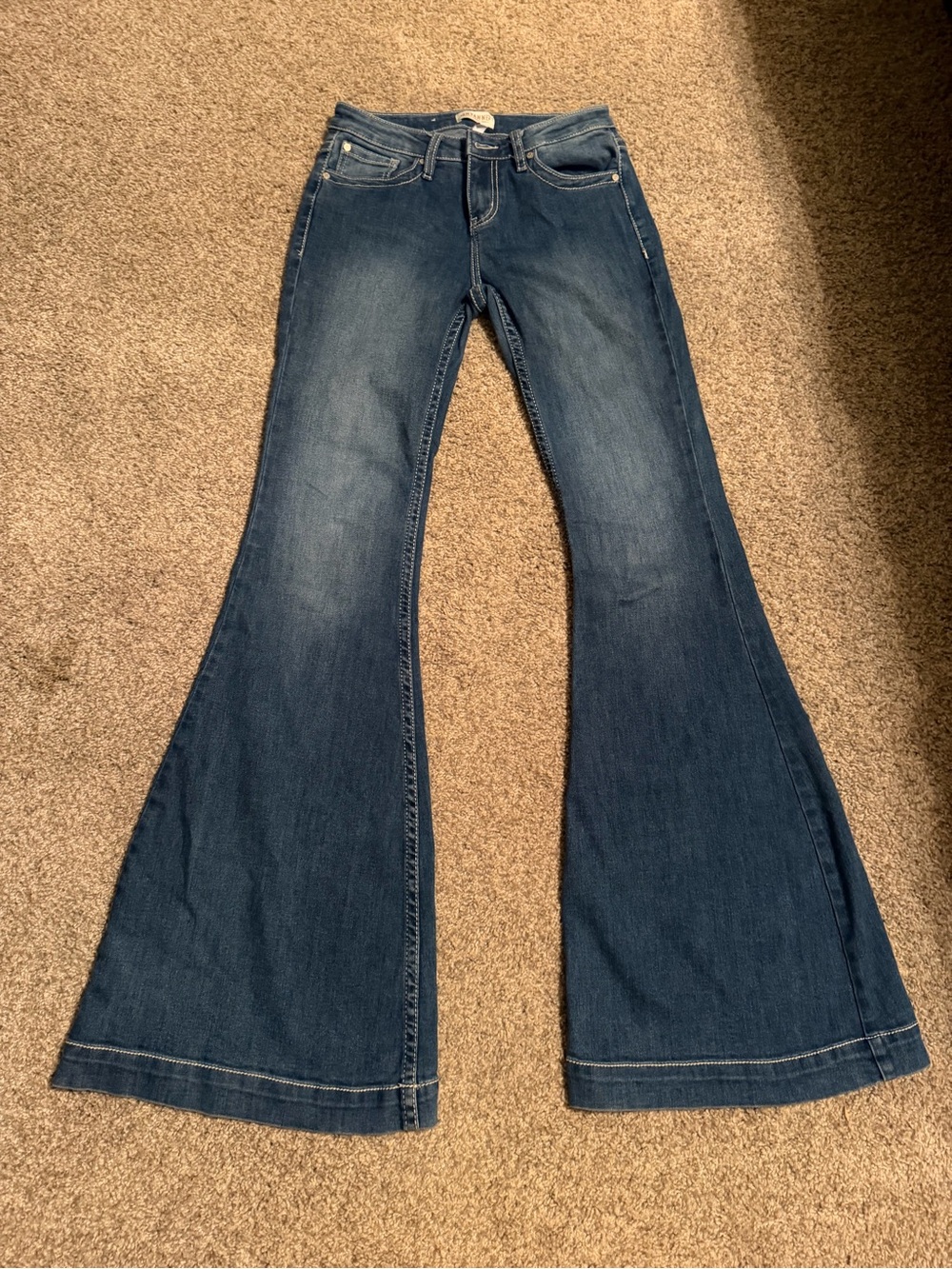 Shyanne Dark Blue Flare Jeans